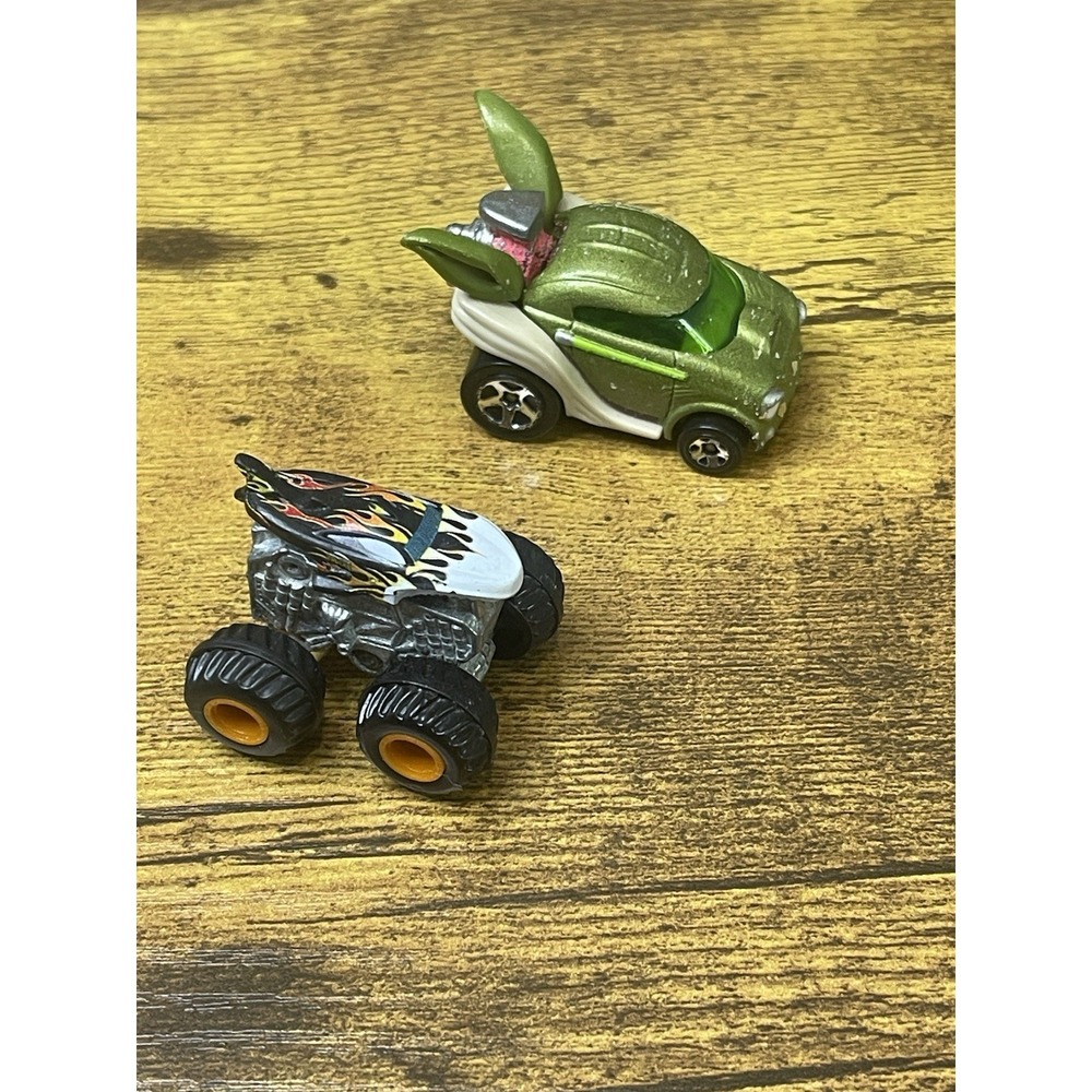 Hotwheels Monster Mini Truck and Star Wars Yoda Hotwheels Mini Truck
